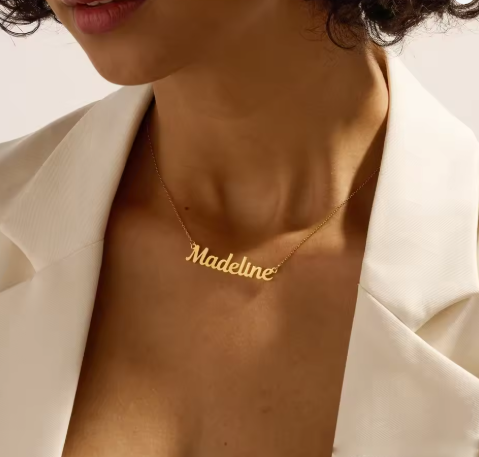 Personalized Name Necklace Gold